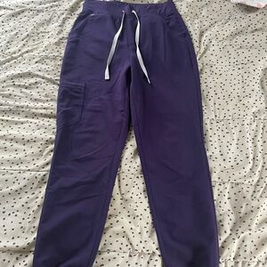 Figs High Waisted Zamora Joggers in limited edition Purple Jam